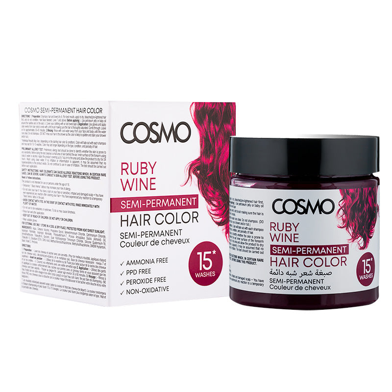 Semi-Permanent Hair Color Ruby Wine